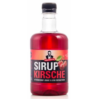 Sirup Royale rotes Quartett mit den 4 Geschmacksrichtungen Erdbeer Kirsch Orange Rhabaraber -  je 0,5 L