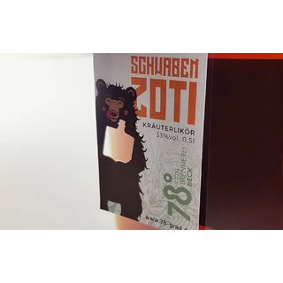 78 - Schwaben Zoti - Kruterlikr , 33 %vol, 50 cl