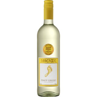 Barefoot Pinot Grigio halbtrockener, kalifornischer Weiwein    0.75 Ltr