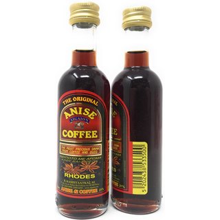 Anise & Coffee AIGAION Kaffeelikr mit Anis original von der Insel Rhodos 21% vol. 0,05 Liter Mignon Flasche
